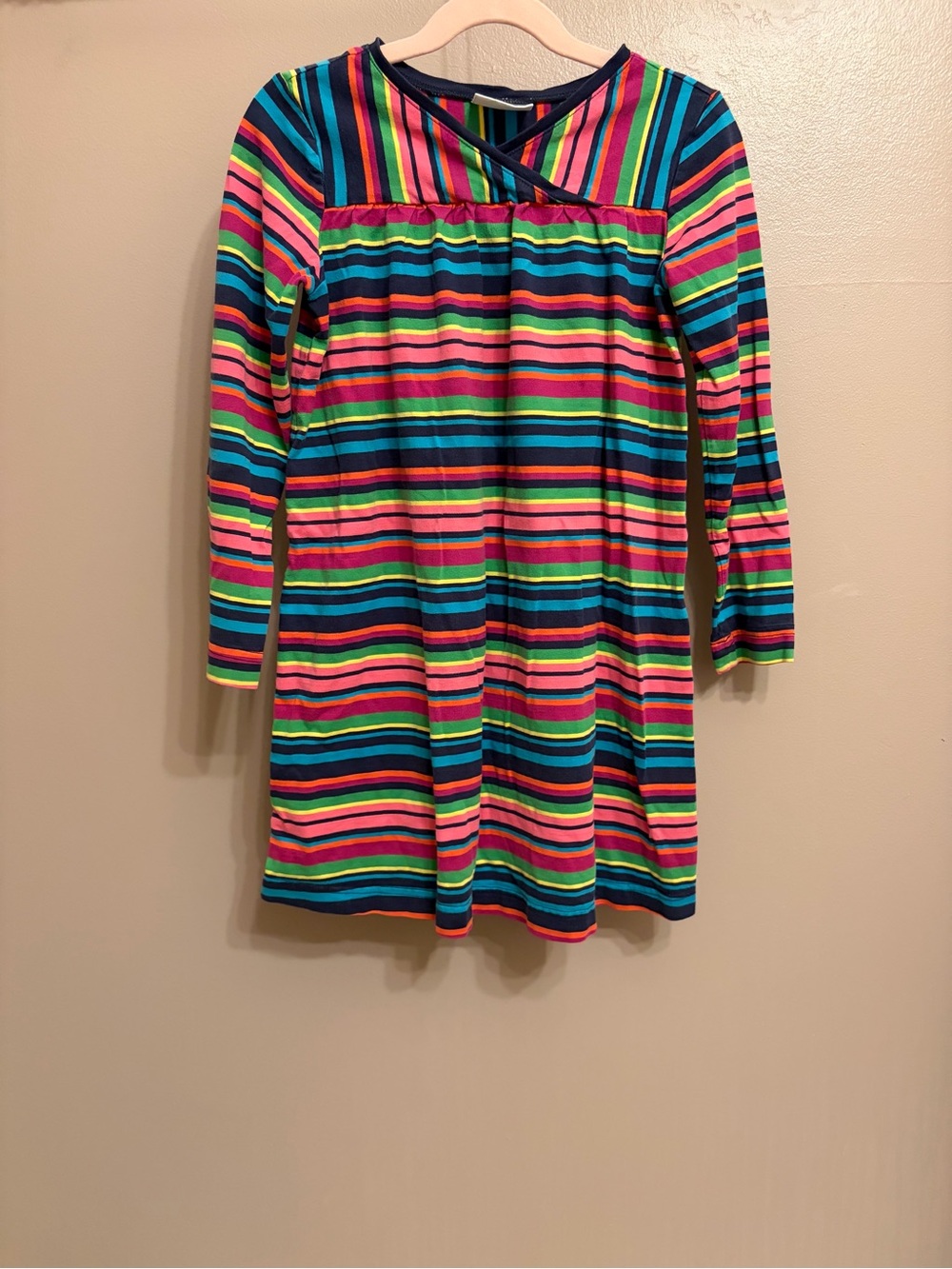 Y2K Hanna Andersson Striped Long Sleeve Dress
